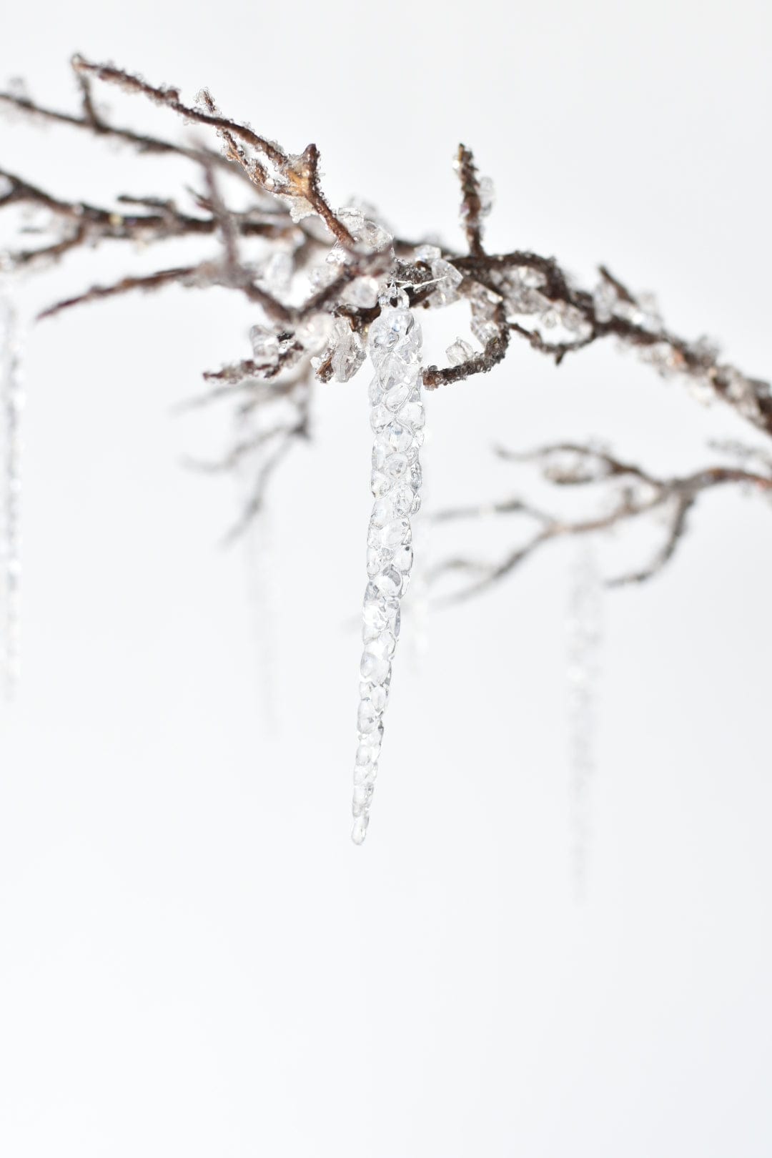 37" Iced Branch with Acrylic Icicles