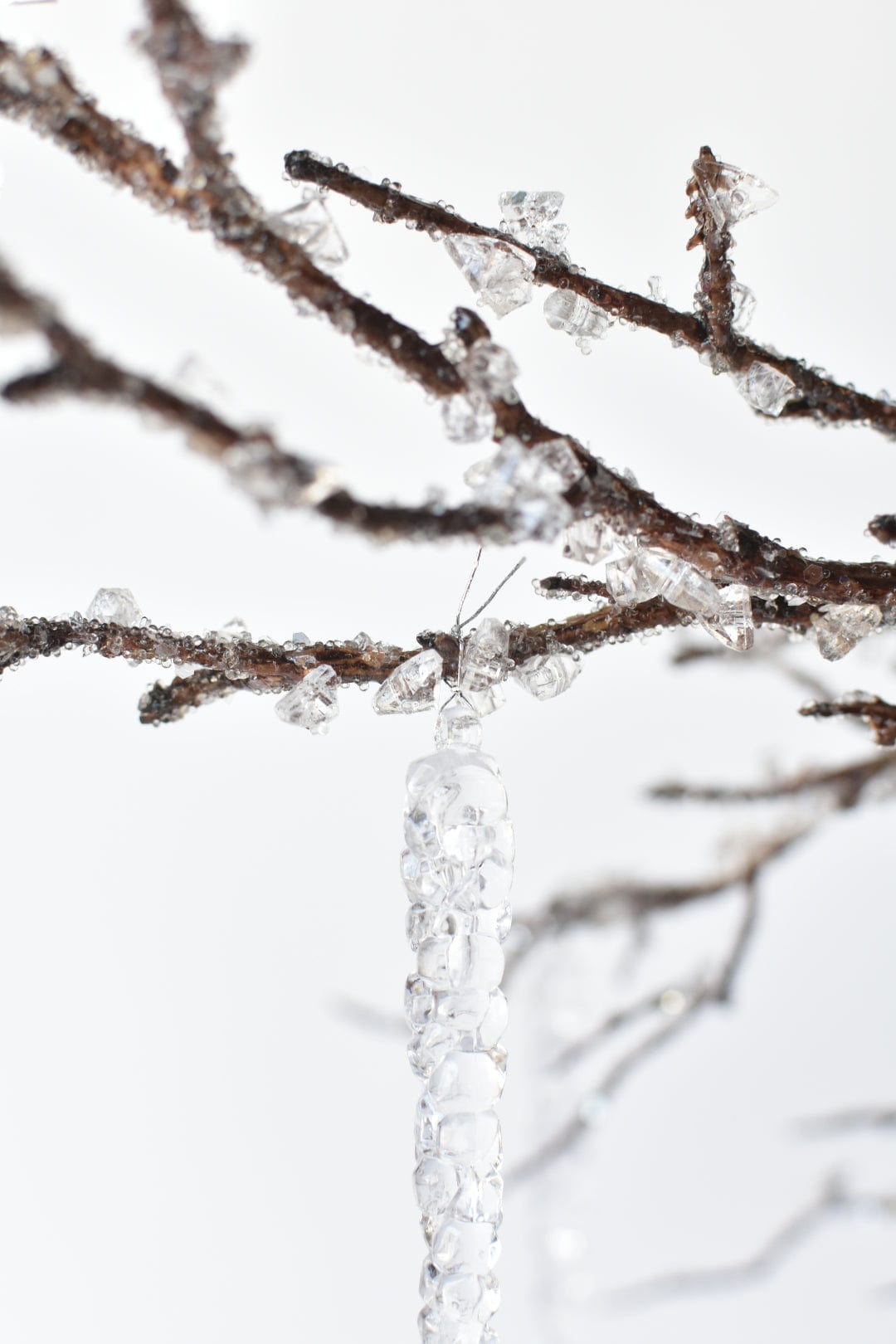 37" Iced Branch with Acrylic Icicles