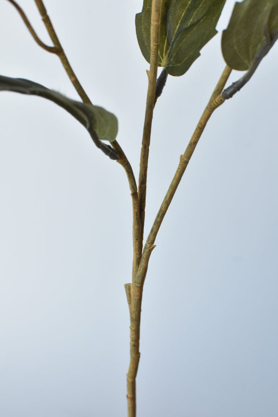 22" Faux Safflower Stem: Cream Gray/Brown