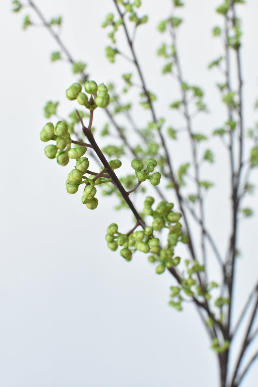 34" Faux Berry Stem Bundle: Green