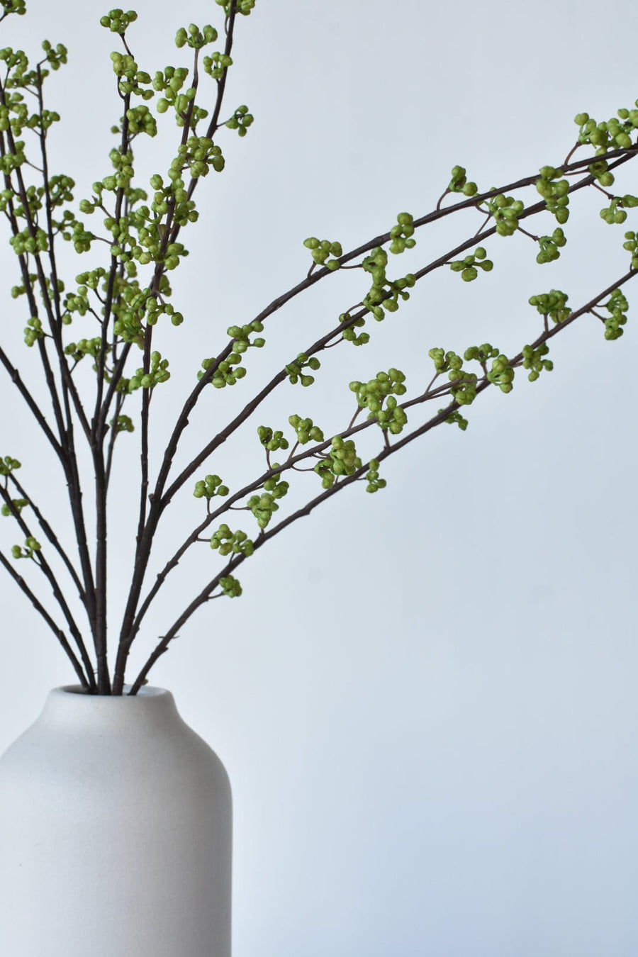 34" Faux Berry Stem Bundle: Green