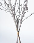 31" Faux Ice Glittered Twig Bundle (3 Stems)