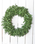 22" Faux Boxwood Door Wreath