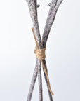 31" Faux Ice Glittered Twig Bundle (3 Stems)