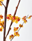 40 inch faux bittersweet berry stem with orange berries