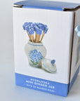 Hydrangea Mini Ginger Jar w/ Bamboo Tooth Picks