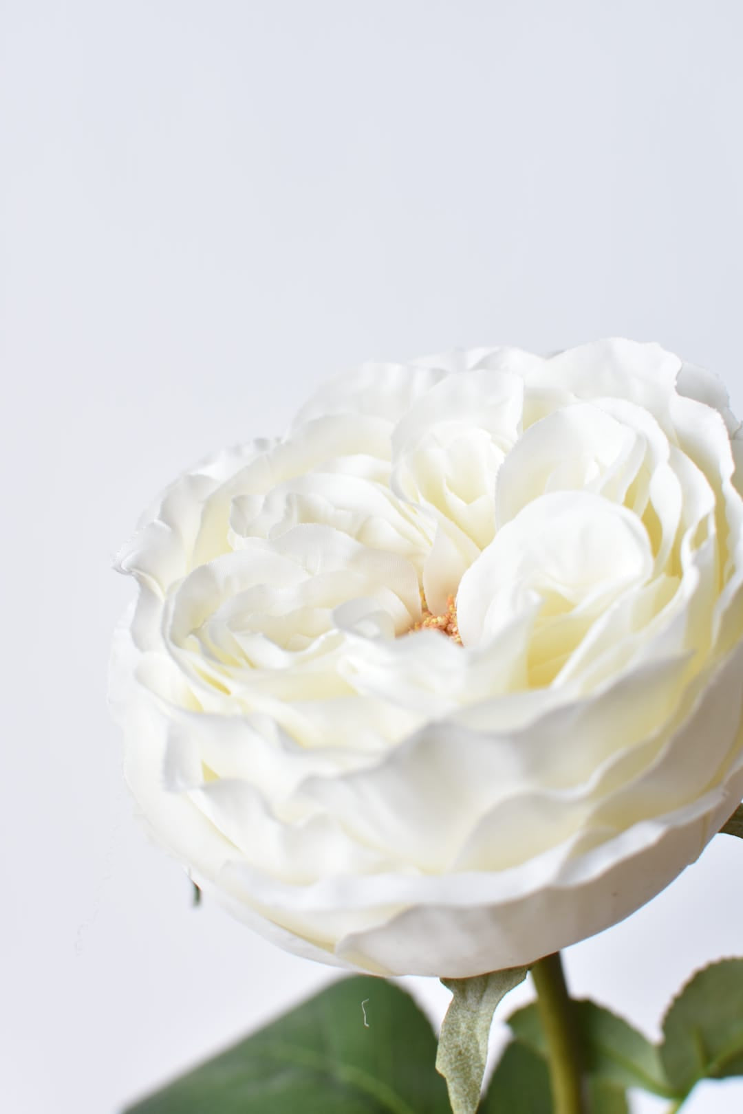 26" Faux Garden Rose - Off White
