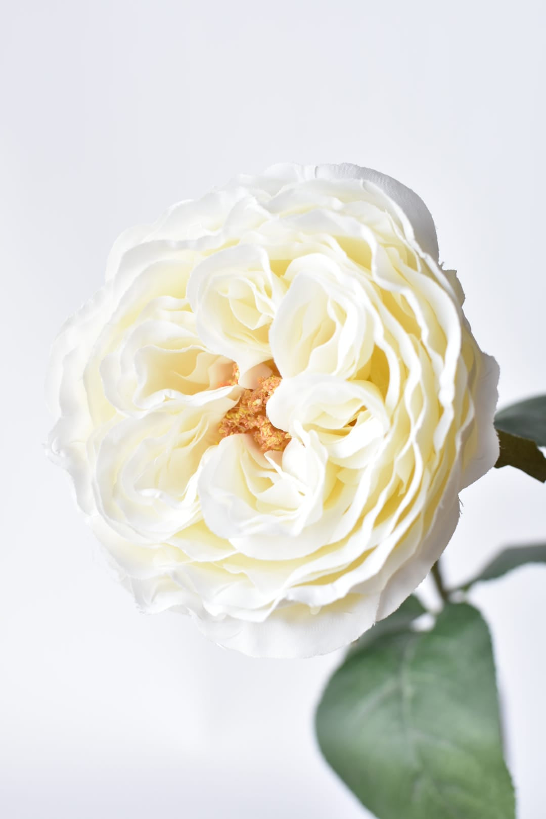 26" Faux Garden Rose - Off White