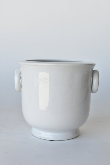 Creamware Cachepot with Ring Handles