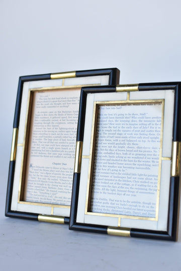 Mixed Bone and Brass Picture Frame