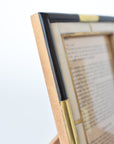 Mixed Bone and Brass Picture Frame
