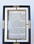 Mixed Bone and Brass Picture Frame