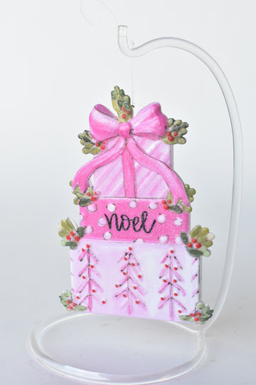 6" Stacked Box/Cake Ornament