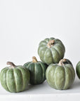Solid resin pumpkin figures for neutral fall decor