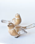 Distressed Wood Finish Birds (Set of 2)
