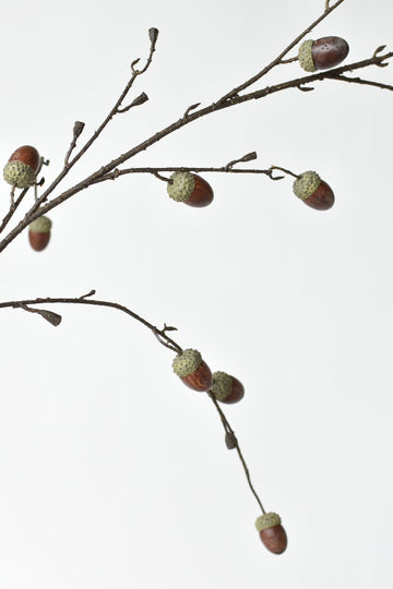 40" Faux Acorns on Branch