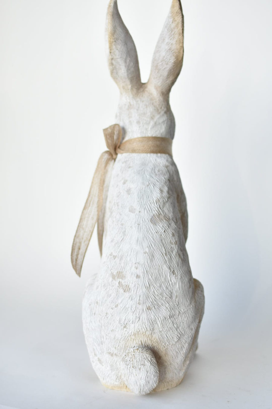 21" Faux Bunny Figure with Bow