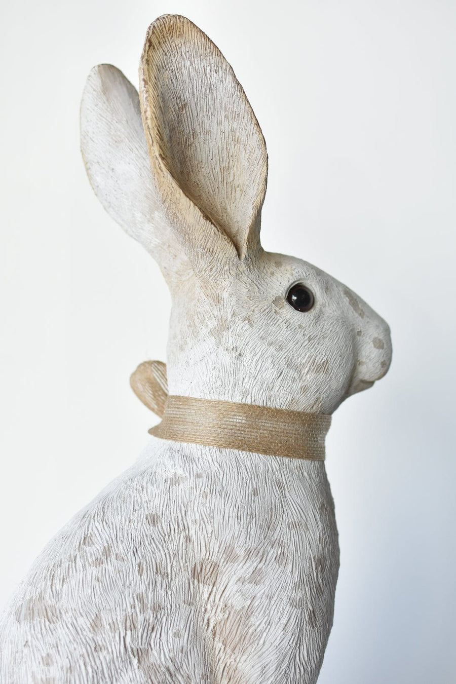 21" Faux Bunny Figure with Bow