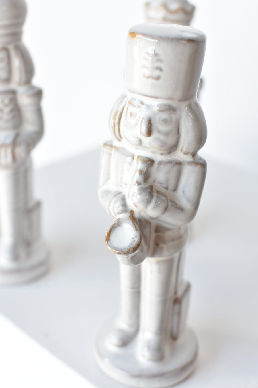 7" Ceramic Nutcracker Figures - Set of 3