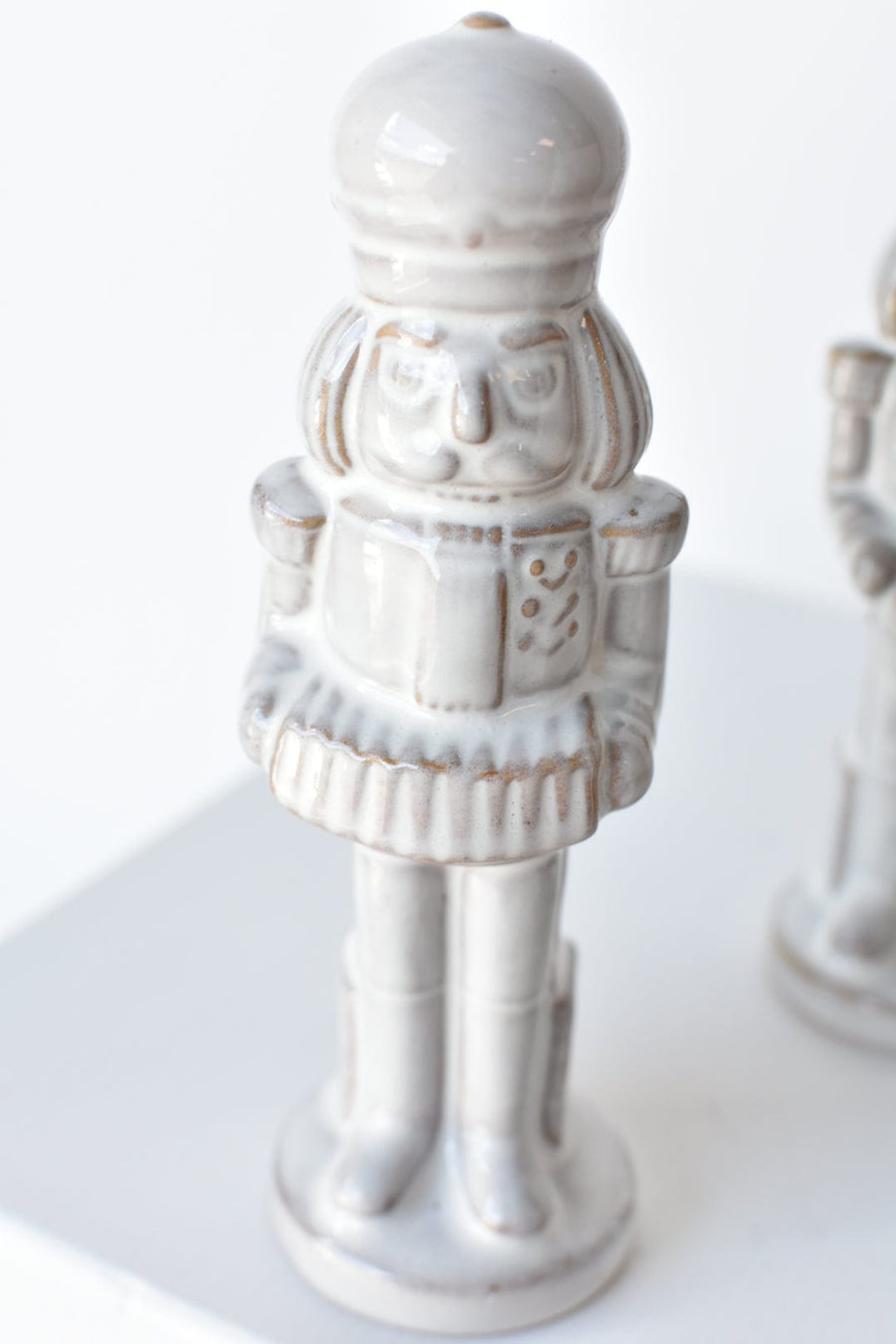 7" Ceramic Nutcracker Figures - Set of 3