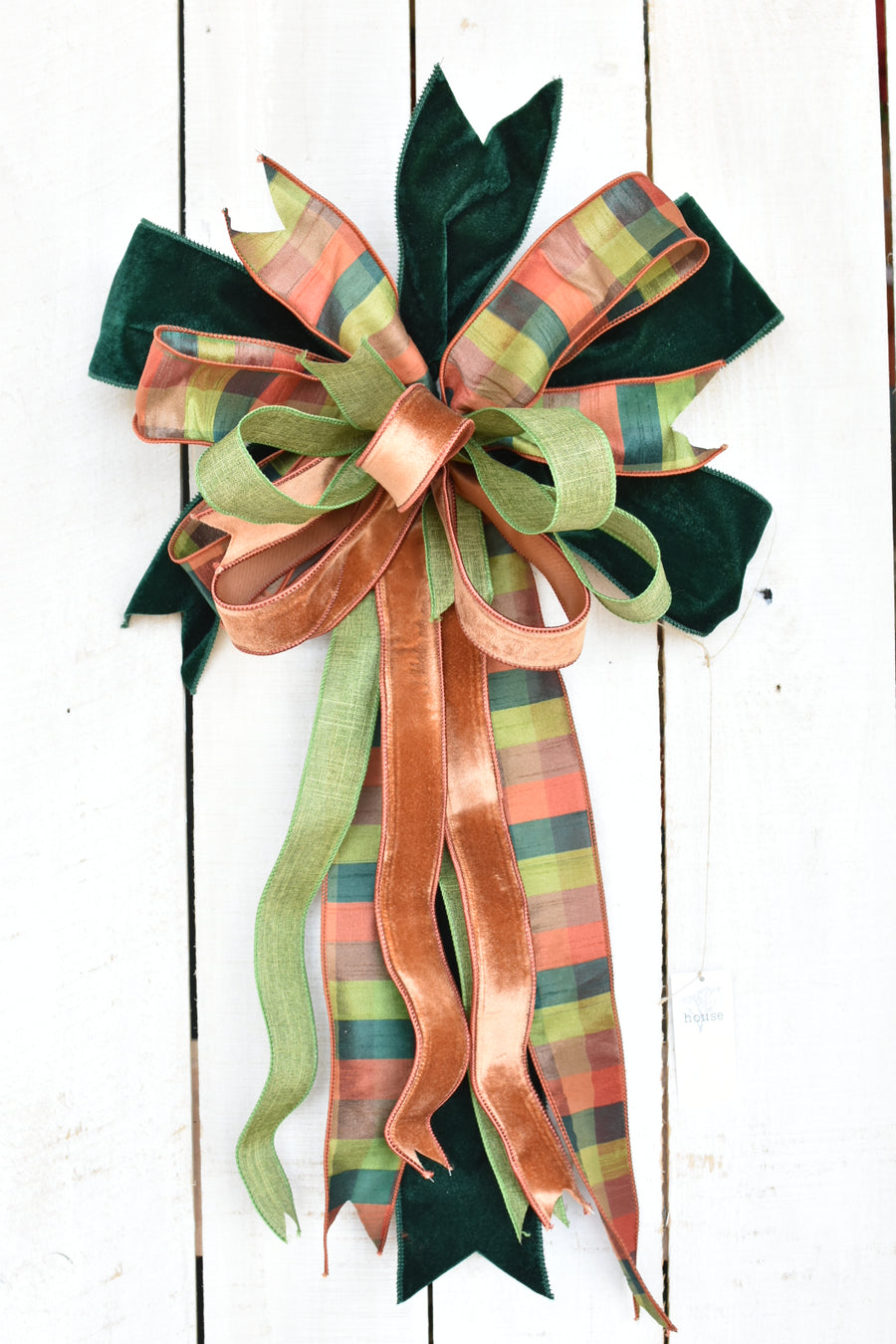 Orange and Green Bow