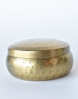 5" Round Metal Trinket Box