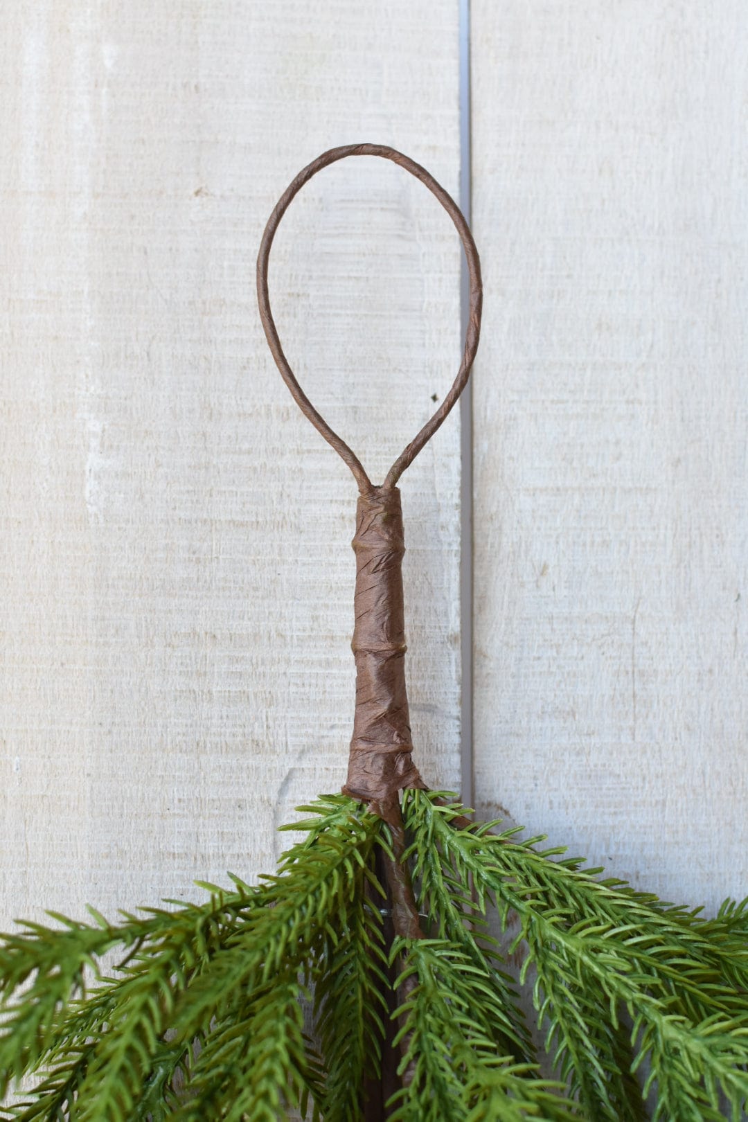 26" Faux Norfolk Teardrop Swag - Real Touch