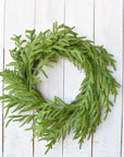24" Faux Norfolk Wreath - Real Touch