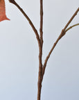26" Faux Cotinus Leaf Stem Red / Orange / Yellow