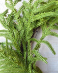 24" Faux Norfolk Wreath - Real Touch