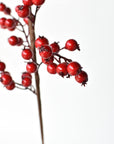 Artificial red berry branches made for outdoor porch planters