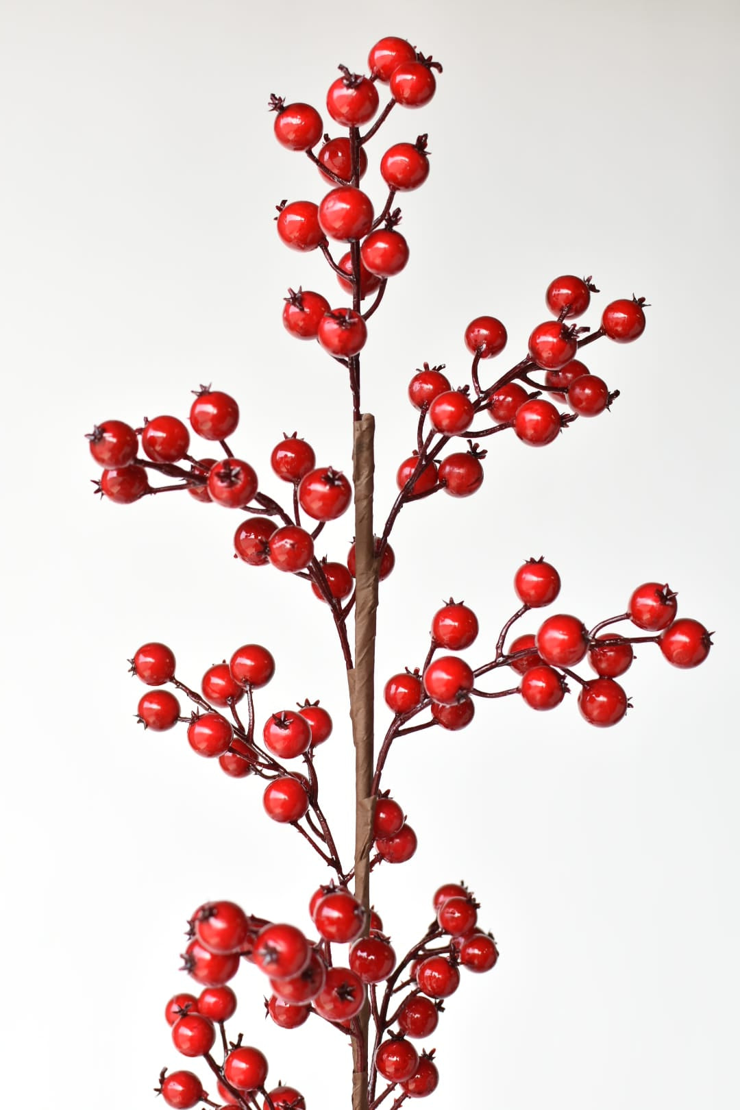 Weather proof foam berries in bright Christmas red