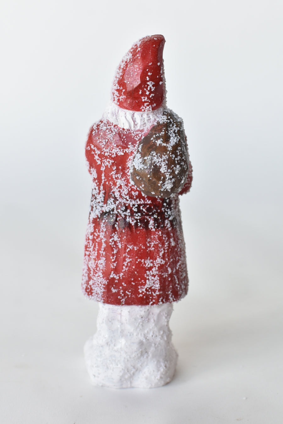 8" Snowed Santa with Nap Sack