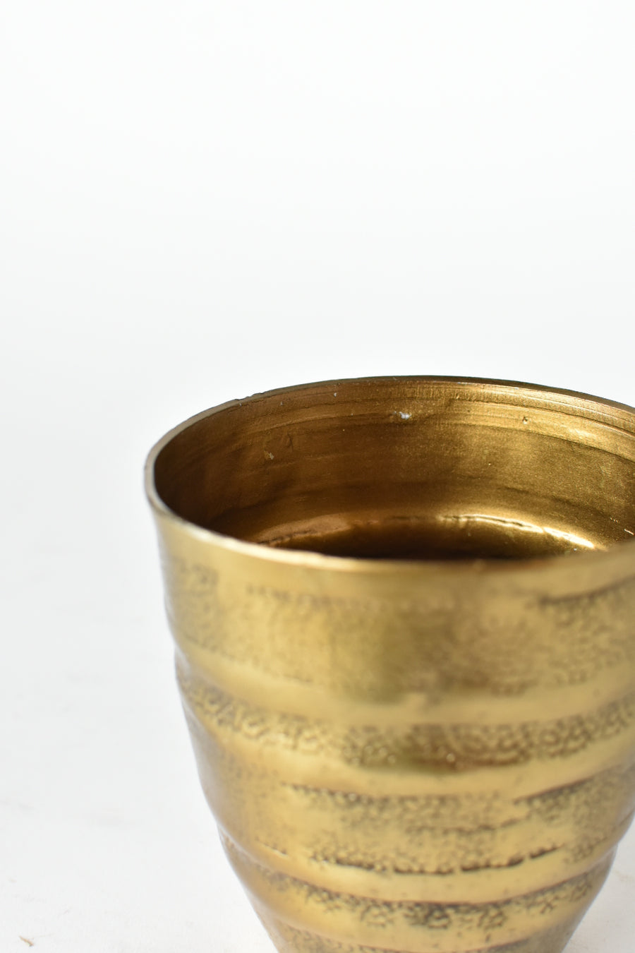 4.25"H Antique Brass Container