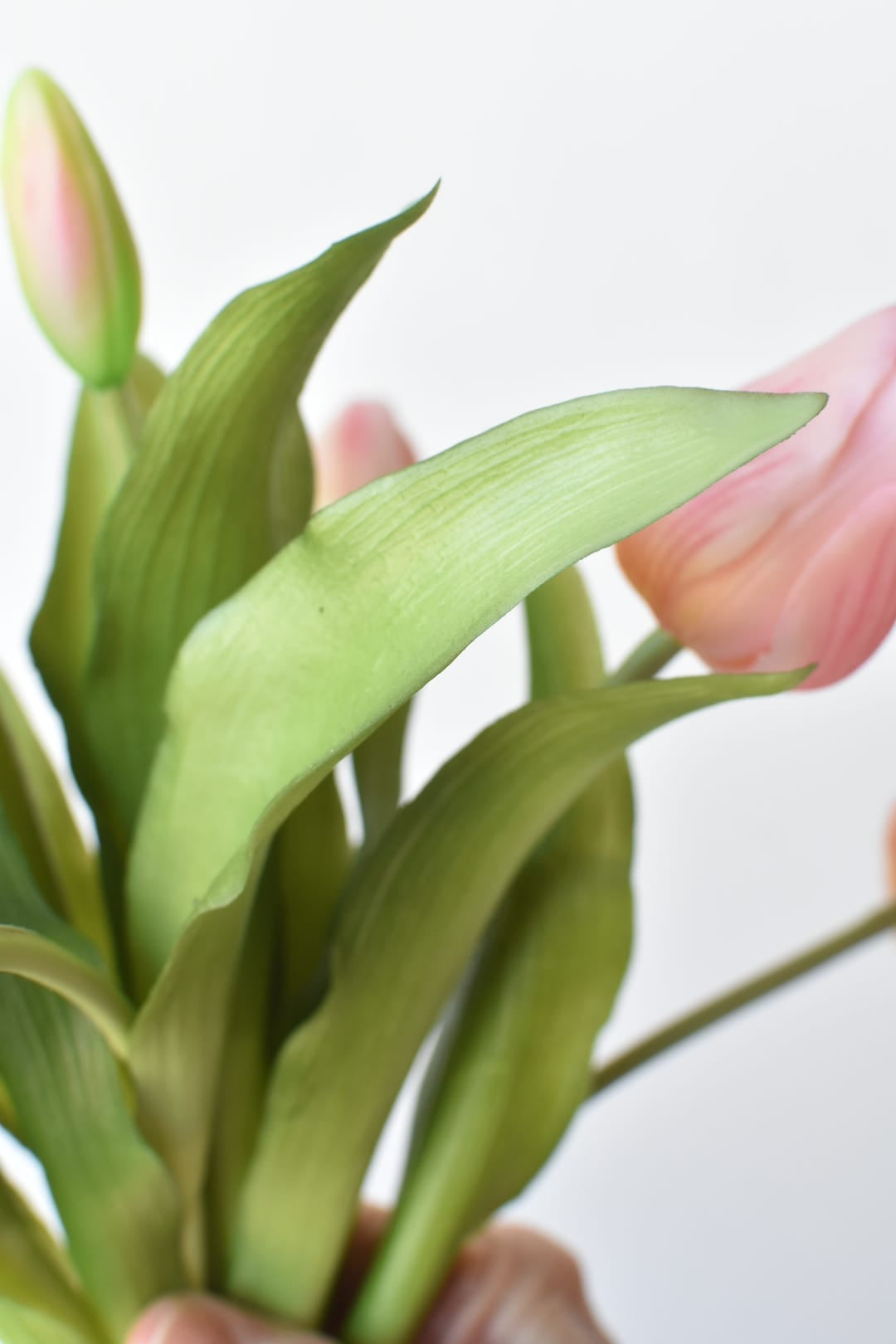 11.75" Faux Real Touch Light Pink Tulip Stem Bundle