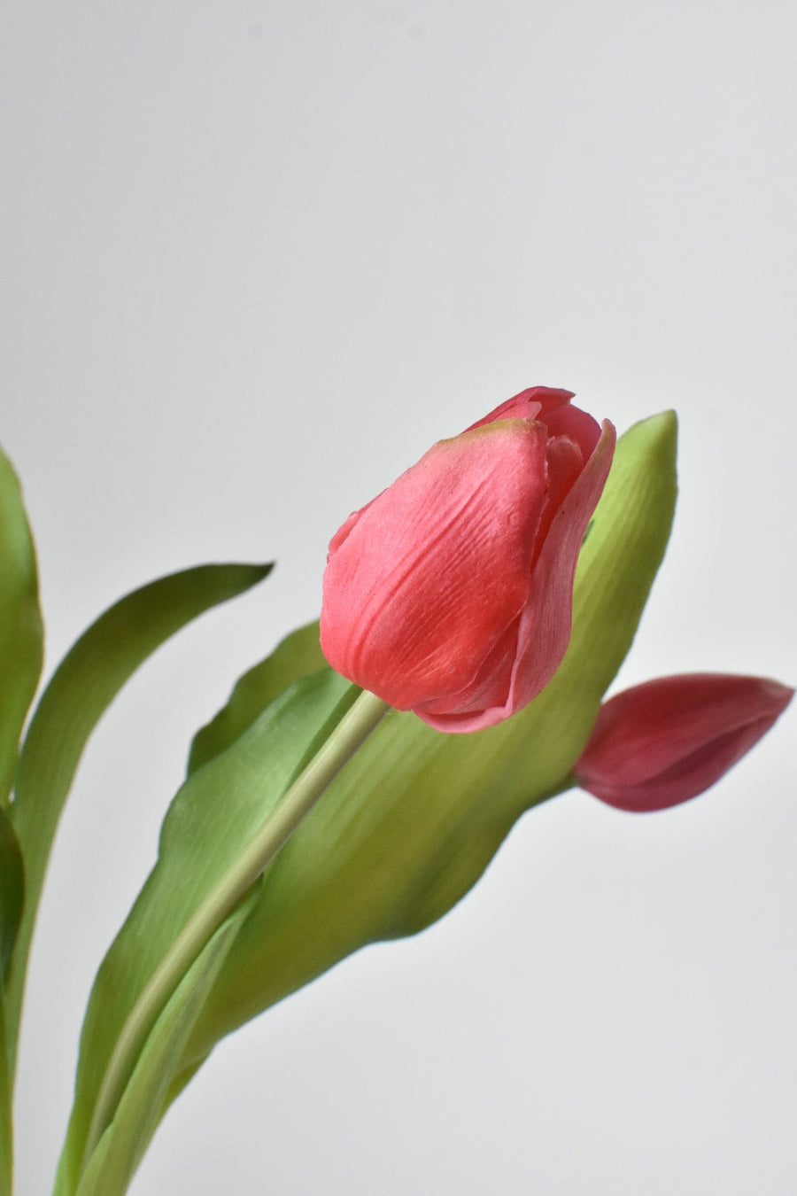 11.75" Faux Real Touch Dark Pink Tulip Stem Bundle