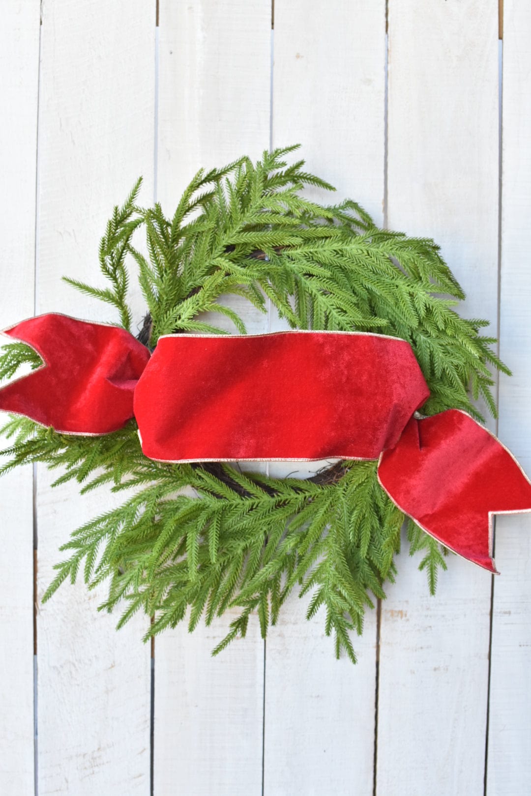 6"x44" Deep Red Velvet Sash