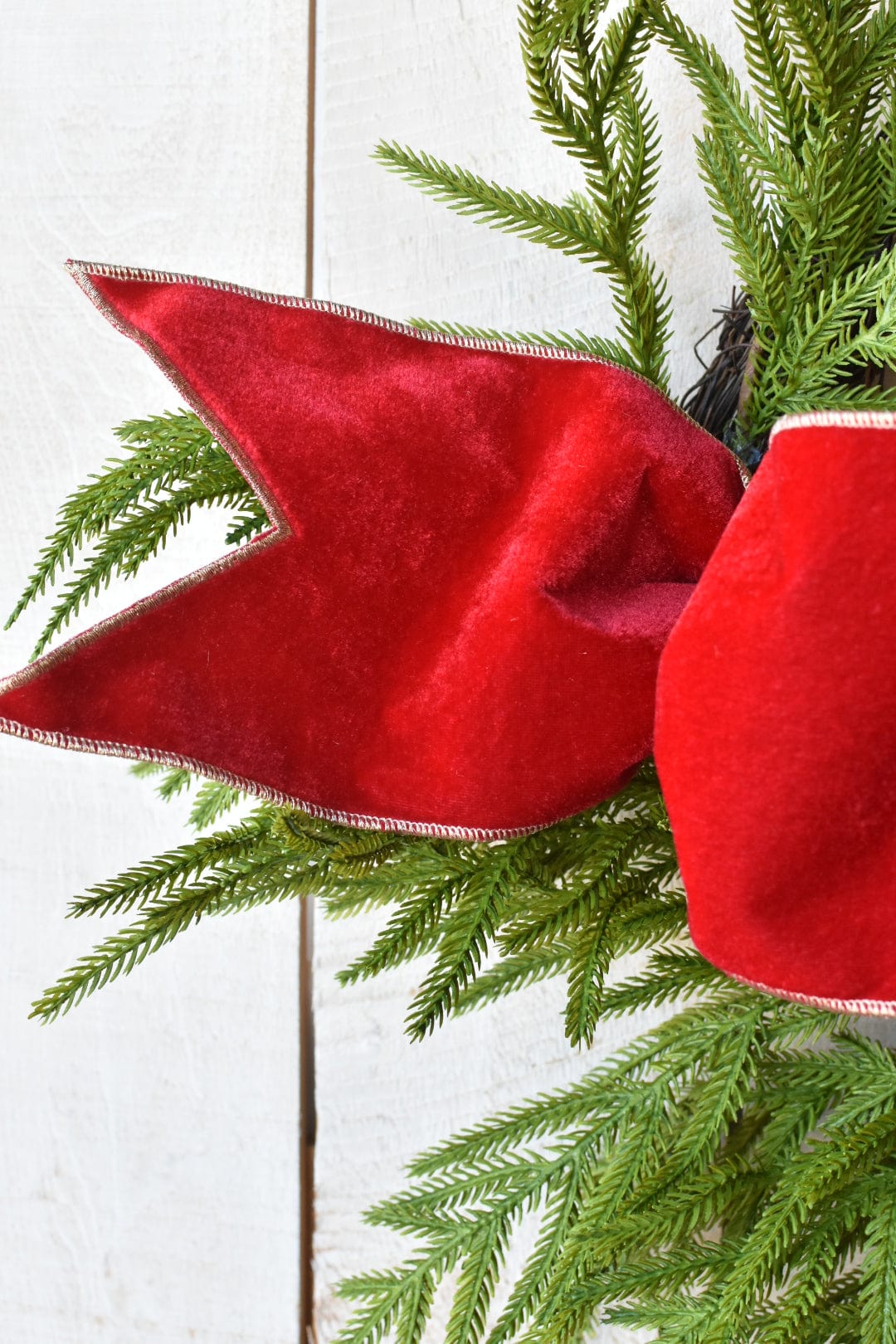 6"x44" Deep Red Velvet Sash