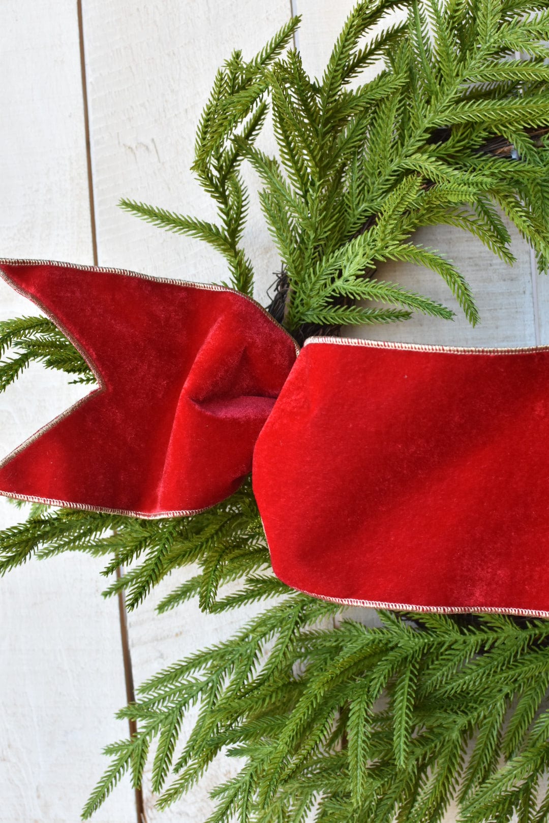 6"x44" Deep Red Velvet Sash