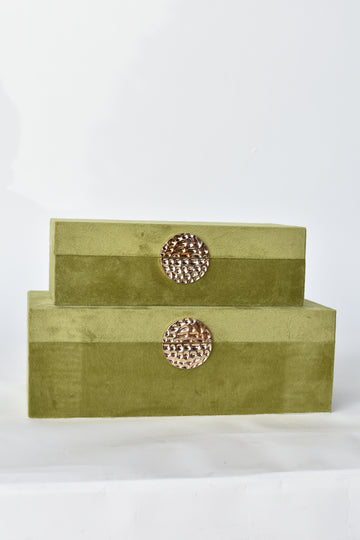 Green Velvet Box Large