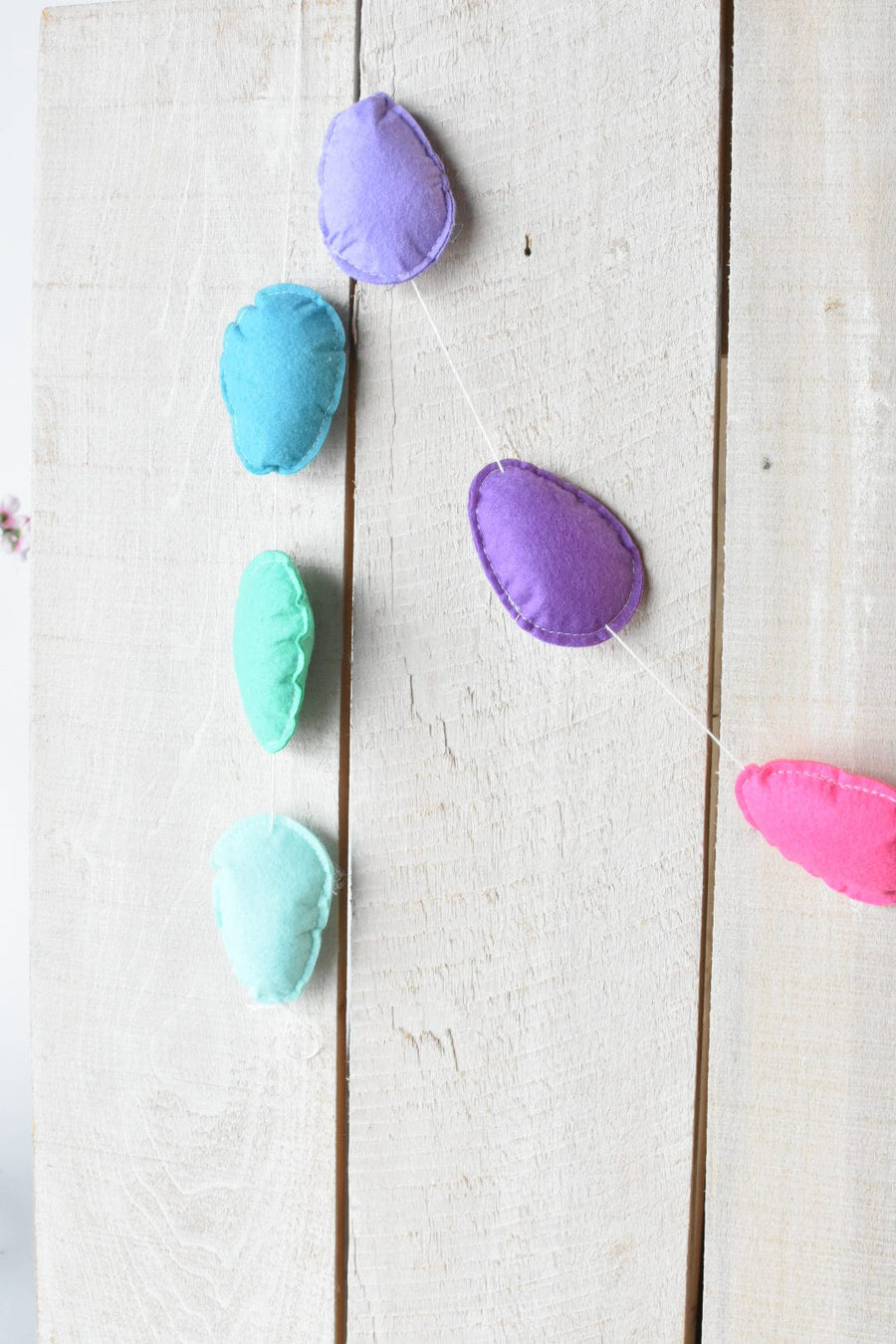 64" Felt Egg Garland