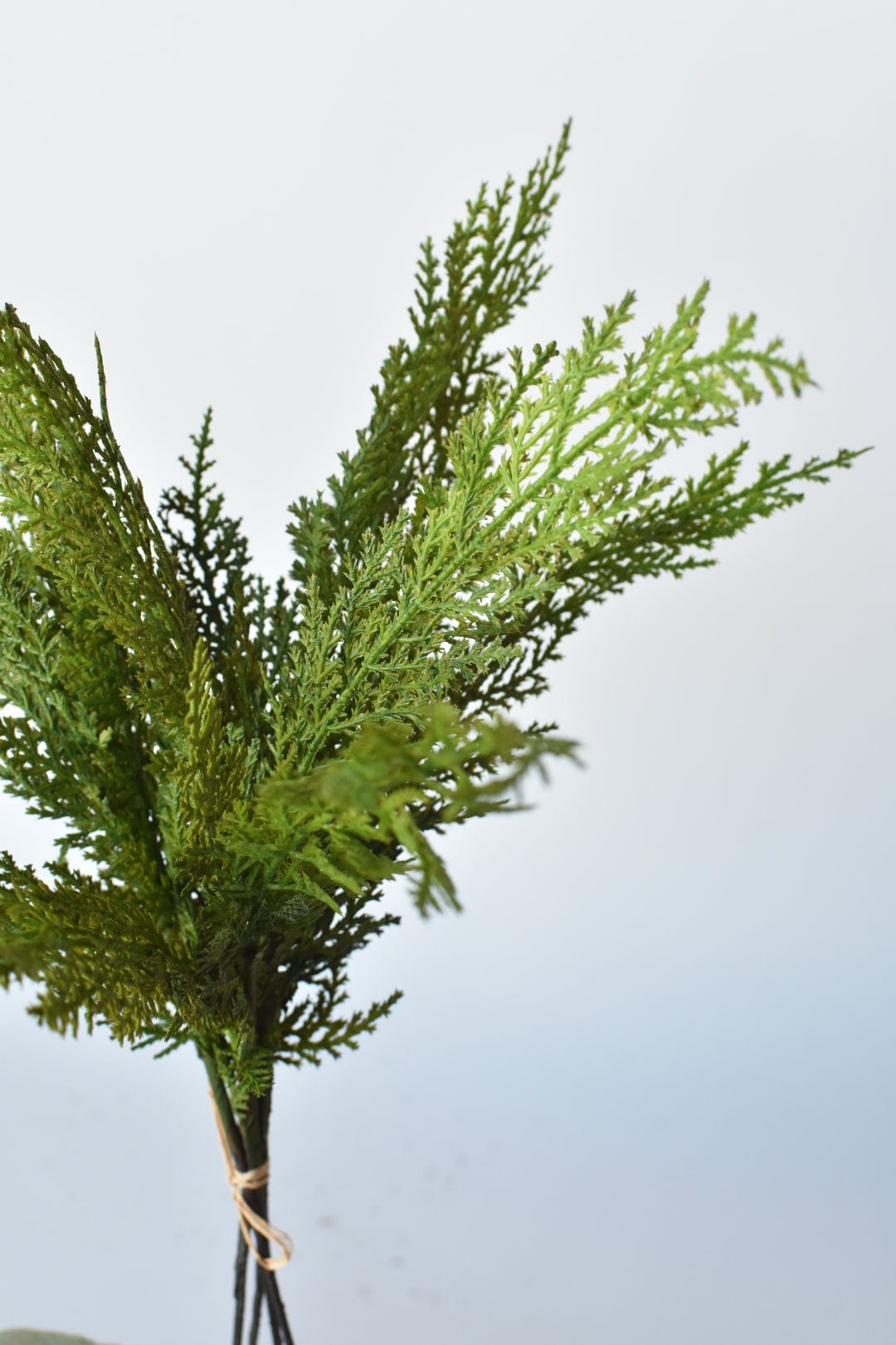 17" Realistic Faux Cedar Stem Bundle - 4 Stems - Real Touch