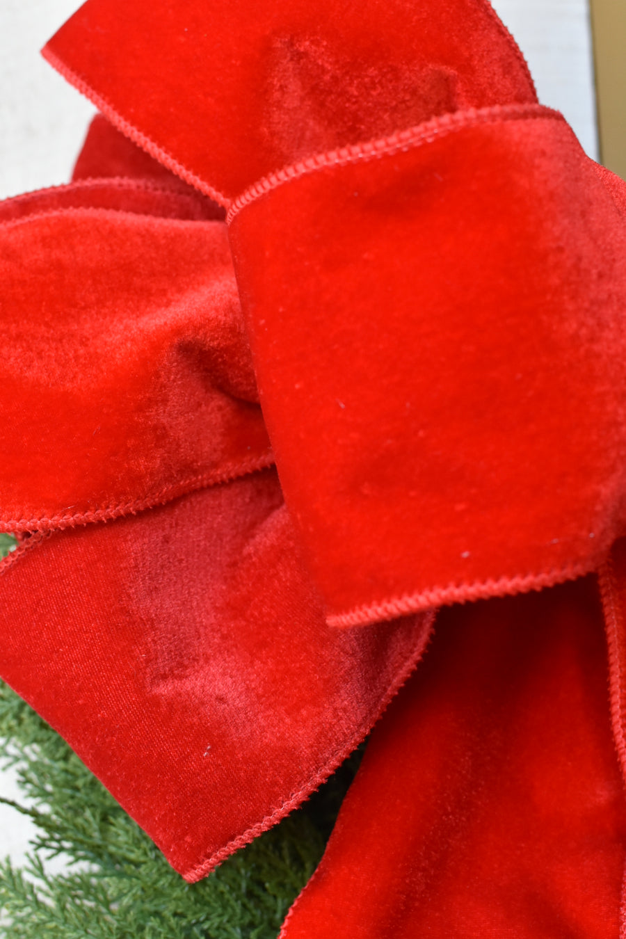 "A Kentucky Christmas" Embroidered Red Velvet Hand Tied Bow