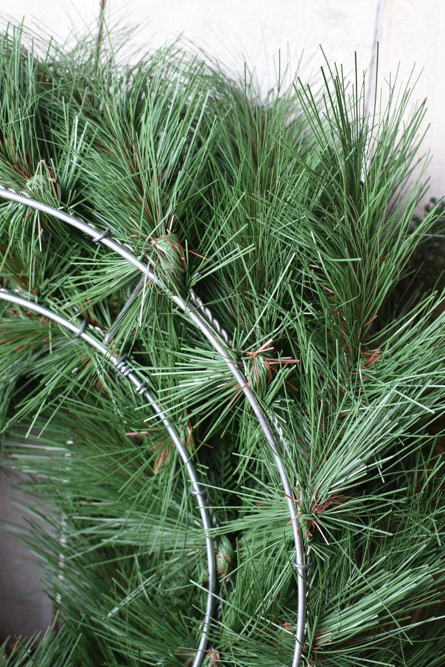 24" Faux Mixed PIne, Cedar, Juniper, Cypress and Pinecone Wreath
