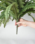 28" Large Faux Boston Fern Bush