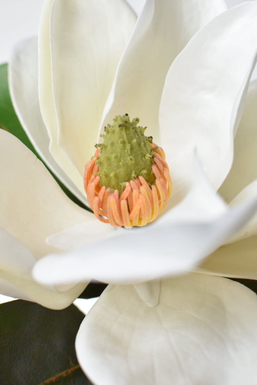 29" Faux Magnolia Blossom Stem: Large