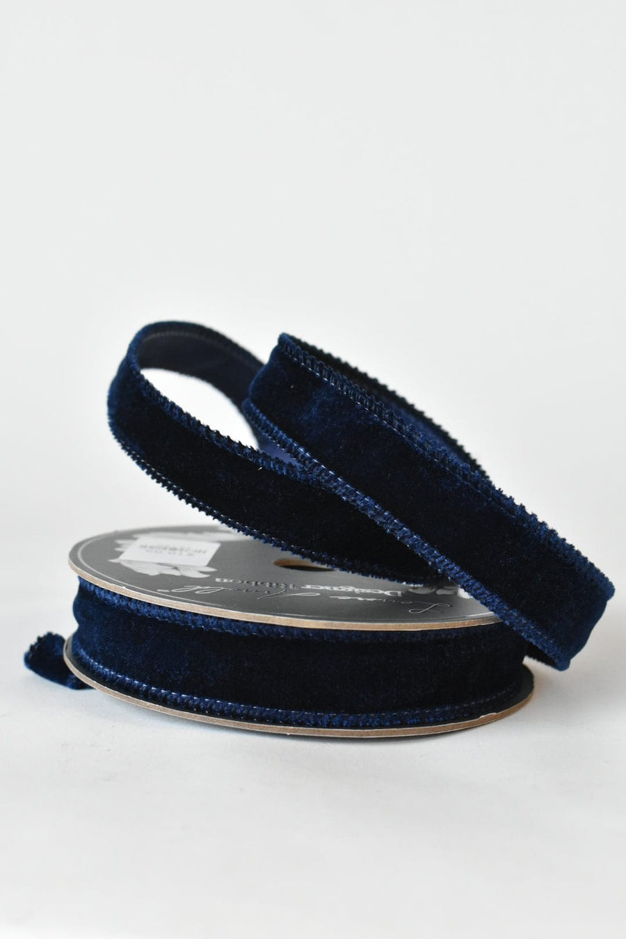 1" Navy Velvet Ribbon