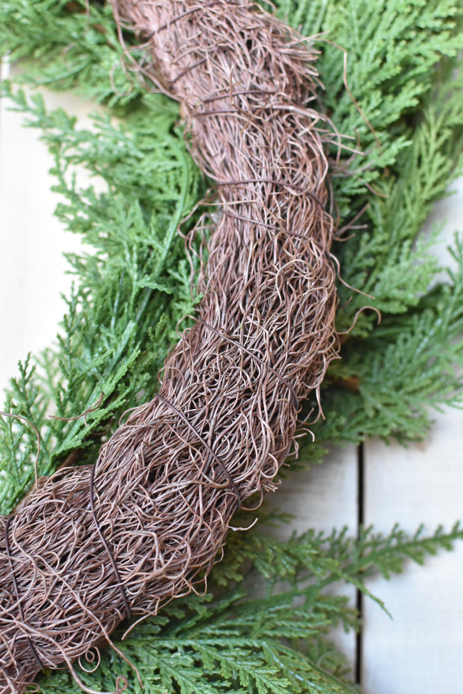 24" Faux Cedar Wreath