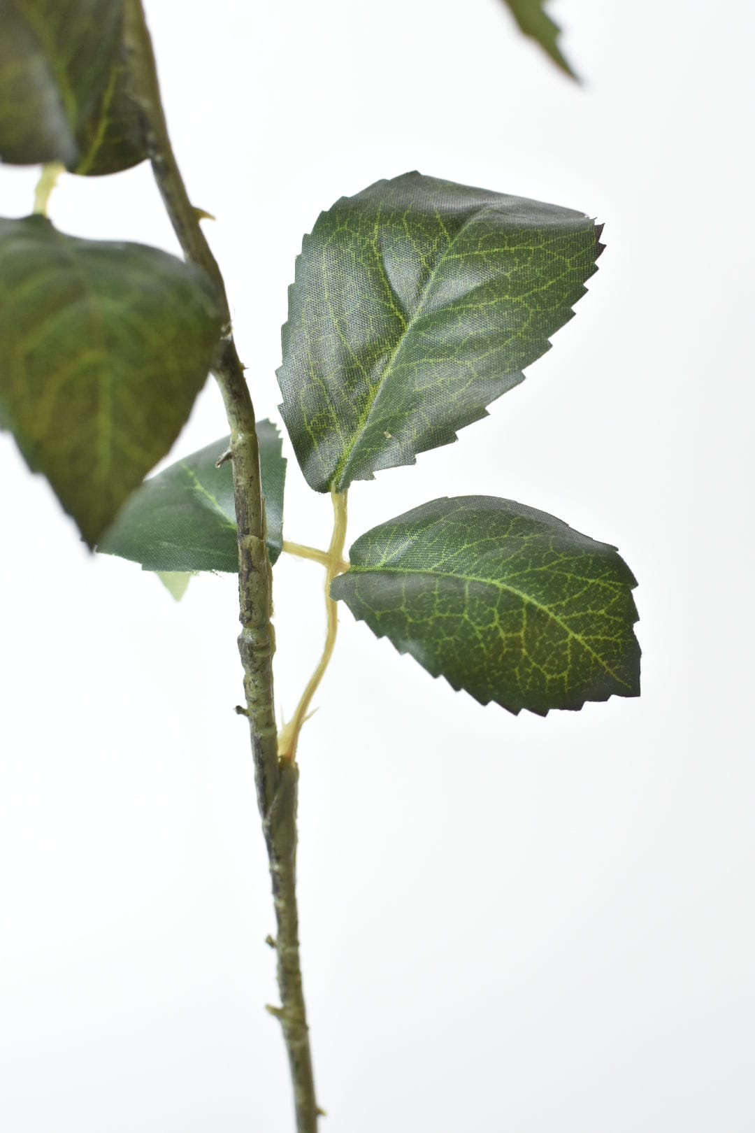 21.5" Faux Subtle Apricot Rose Bud Stem