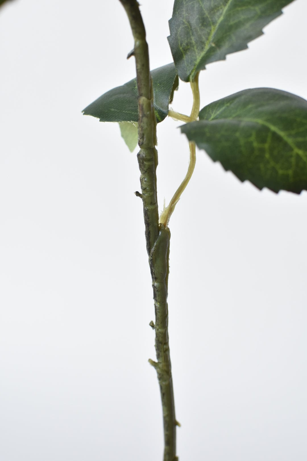 21.5" Faux Subtle Apricot Rose Bud Stem